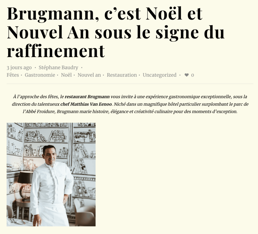 brugmann dans av montaigne magazine